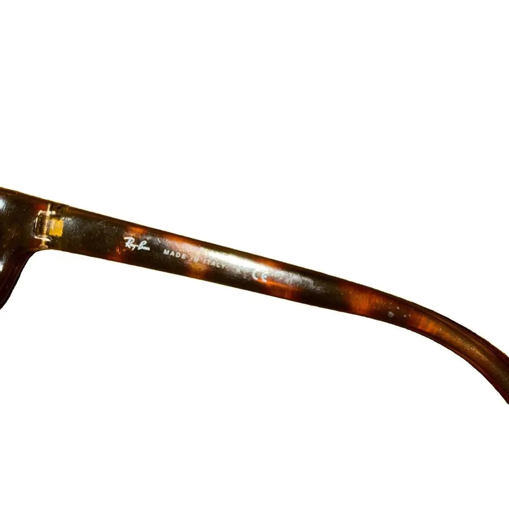 RAY-BAN RB4115 642/73 Shiny Tortoise Brown Sleek Predators Wrap Sunglasses